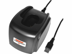 Virtuos CCD čtečka Virtuos HW-311A, bezdrátová, USB základna, černá