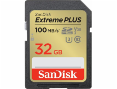 SanDisk SDHC karta 32GB Extreme PLUS (100 MB/s Class 10, UHS-I U3 V30)2-pack