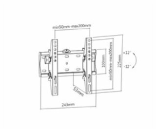 Gembird WM-42T-02 TV mount 106.7 cm (42 ) Black