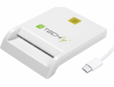 Techly Reader Smart Card Čtečka USB-C kontaktních karet