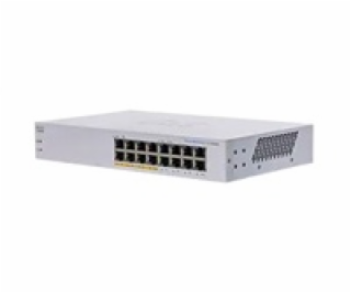 Cisco switch CBS110-16PP, 16xGbE RJ45, fanless, PoE, 64W ...