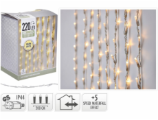 HOMESTYLING Světelný řetěz VODOPÁD teplá bílá 220 LED / 2 m KO-AX8405800