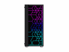 Gembird Fornax 2500 ARGB Gaming ATX computer case  Midi Tower  backlight   Black