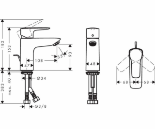 Hansgrohe Mysport L umyvadlová baterie