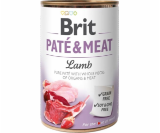 BRIT Paté & Meat s jehněčím - mokré krmivo pro psy - 400g