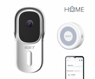 iGET HOME Doorbell DS1 White + CHS1 White - WiFi bateriov...