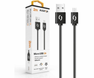 Aligator DAKA007 Micro USB 2m barva černý