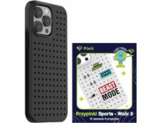 Súprava puzdier Pinit Pinit Dynamic + Sports Pin pre iPhone 14 Pro Max 6,7" čierno/čierny vzor 3