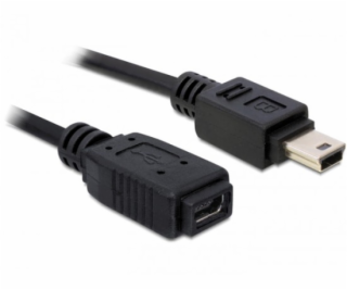 Delock USB 2.0 mini-B samec > samica Predlžovací kábel