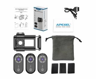 3x CPL objektiv / mikroskop pro smartphone Apexel APL-MS3...