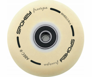 Náhradní kolečka k bruslím SPOKEY FREESPO WHITE SET 80mm