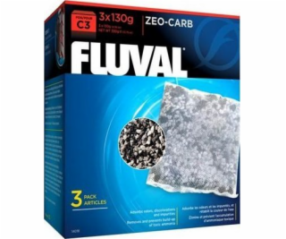 Uhlíková vložka Fluval Zeo-Carb pro filtr C3, 3x130g