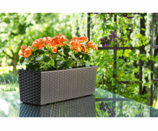 Hrnec Lamela BEGONIA RATTAN, hnědý, V56 cm, 20 cm