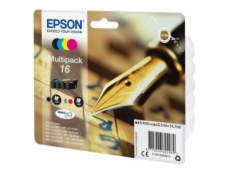 Epson 16 Multipack - 4-balení - černá, žlutá, azurová, purpurová - originální - blistr s RF / akustickým alarmem - inkoustová cartridge - pro WorkForce WF-2010, 2510, 2520, 2530, 2540, 2630, 2650, 266