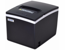 Xprinter stolní termotiskárna XP-V330-L, rychlost 260mm/s, až 80mm, USB, LAN, RS232, autocuter , černá