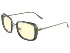 GUNNAR kancelářske/herní brýle FALLOUT VAULT 33 /GUNMETAL-OLIVE / * jantárová skla * BLF 65 * GUNNAR focus