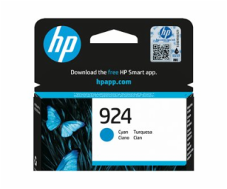 HP 924 - Azurová - originální - Officejet - inkoustová ca...