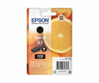 Epson 33 - 6.4 ml - černá - originální - blistr s RF / ak...