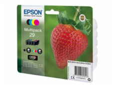 Epson 29 Multipack - 4-balení - 14.9 ml - černá, žlutá, azurová, purpurová - originální - blistr s RF / akustickým alarmem - inkoustová cartridge - pro Expression Home XP-235, 245, 247, 255, 332, 335,