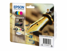 Epson 16XL Multipack - 4-balení - XL - černá, žlutá, azurová, purpurová - originální - blistr s RF alarmem - inkoustová cartridge - pro WorkForce WF-2010, 2510, 2520, 2530, 2540, 2630, 2650, 2660, 275