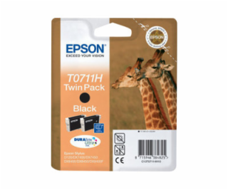 Epson T0711 Twin Pack - 2-balení - Vysoká kapacita - čern...