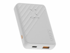 xtorm Go2 XG2050 - Power banka - 5000 mAh - 12 Watt - Fast Charge - 2 výstupní konektory (USB, 24 pin USB-C) - bílá