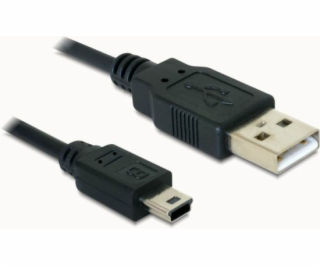 DeLock kábel USB 2.0 A-samec&gt; USB mini-B 5-pin samec, ...