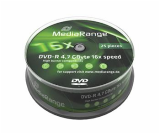 MEDIARANGE DVD-R 4,7 GB 16x Cake 25