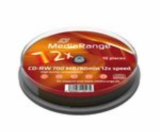 MEDIARANGE CD-RW 80 12x spindl 10pck/bal