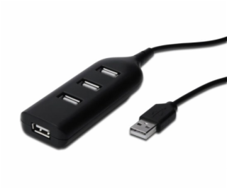 DIGITUS USB 2.0 Hub 4-Port 4 x USB A/F at Connected Cable