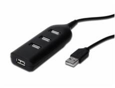 DIGITUS USB 2.0 Hub 4-Port 4 x USB A/F at Connected Cable