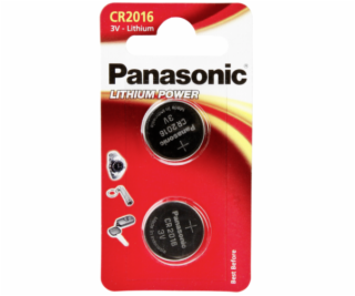 PANASONIC Lithium, CR2016, 3V, 2ks