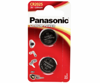 PANASONIC Lithium, Batérie, CR2025, 3V, 2ks