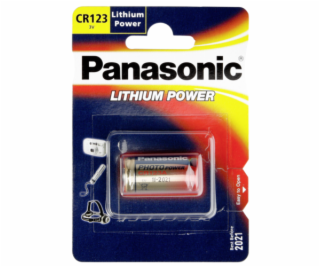 PANASONIC Lithium, Batéria, CR123, 3V, 1ks