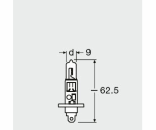 Žárovka OSRAM H1 12V 55 W P14,5s, 64150