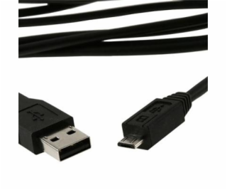 Kábel USB A Male / Micro B Male 2.0 Black High Quality, 1...