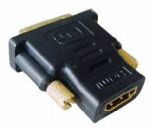 Kab. redukcia HDMI-DVI F / M, pozlátené kontakty, čierna