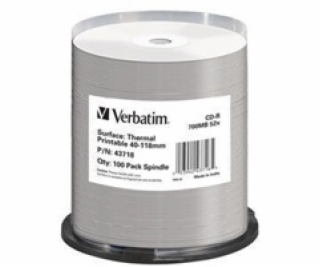 VERBATIM CD-R(100-Pack)Spindle/AZO/52x/700MB/Thermal Prin...