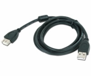GEMBIRD Kabel USB 2.0 A-A prodlužovací 3m Premium (černý,...
