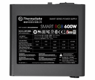 THERMALTAKE Smart RGB 600W (230V), PC Zdroj