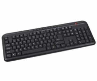 C-TECH klávesnice KB-M-102 USB, multimediální, slim, blac...