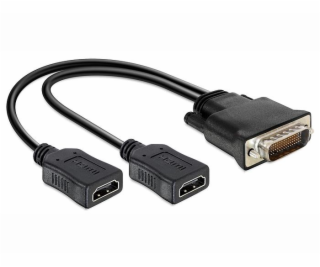 Delock adaptér DMS-59 samec&gt; 2 x HDMI samica 20 cm