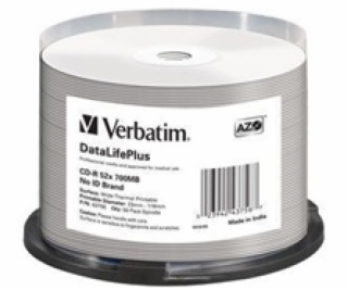 Verbatim CDR 700/80, 52x, white thermal printable, nonID,...