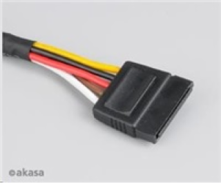 AKASA Kabel SATA prodlužka napájení, 30cm