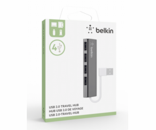 Belkin ultraflacher 4-Port Slim Travel-Hub passiv cier. F...