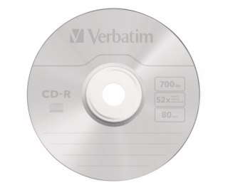 1x10 Verbatim Data Life plus CD-R 80 / 700MB, 52x Speed JC