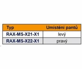 Dverové pánt pre stojan.a 19&#39;nástěn. Racky ľavý nas.