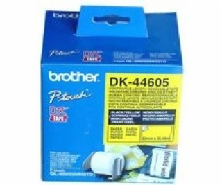 BROTHER DK44605, Removable Yellow Paper Tape 62mm x 30.48m