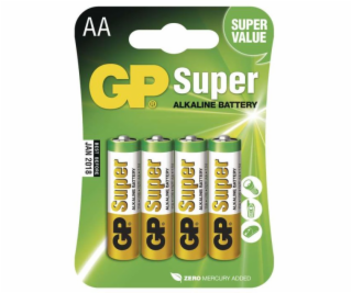 1x4 GP Super Alkaline 1,5V AA Mignon LR06          03015AC4