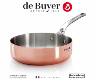 De Buyer Prima Matera Sauté Pan Copper/steel 24cm straigh...